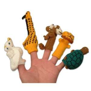 Alpaca Wool Finger Puppets Animals, Jungle Fantasy (Set 