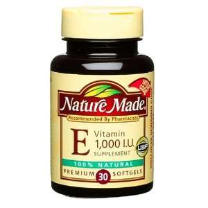  Nature Made Natural Vitamin E d Alpha, 1,000 IU (30 