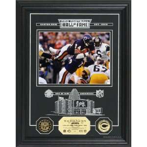 Walter Payton HOF Archival Etched Glass Photomint  Sports 