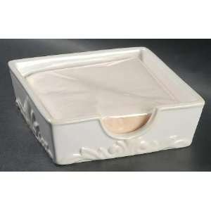   Pantry Napkin Holder/Box with Paper Napkins, Fine China Dinnerware