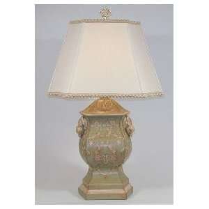 Chelsea House Walpole Sage Green & Ivory Caddy Table Lamp 