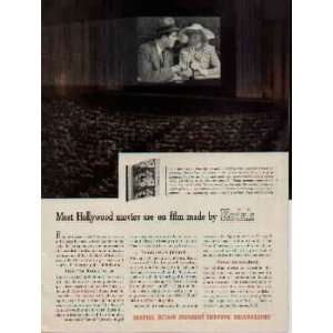 Most Hollywood movies are on film made by KODAK.  1942 Eastman 