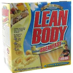  Body Instant Breakfast Shake, Bananas & Cream,