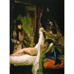   dOrleans Showing his Mistress, By Delacroix Eugène 