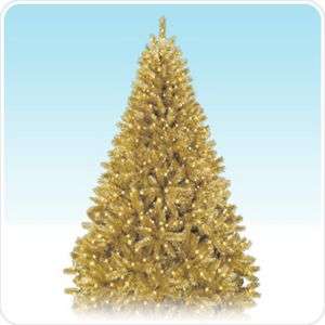   6 Gold Tinsel Artificial Christmas Tree without 