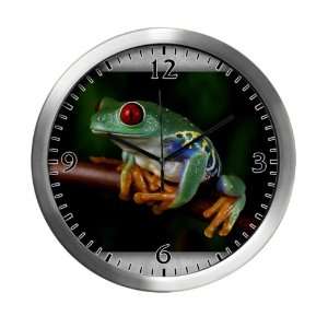  Modern Wall Clock Red Eyed Tree Frog 