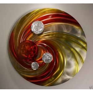  Contemporary Abstract Wall Painting on Metal, Design by 