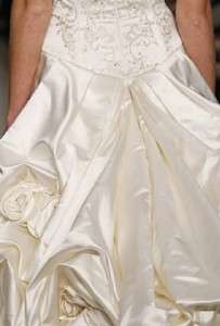 AUTHENTIC Reem Acra 3834 Merveille Silk Ballgown Couture Bridal Gown 
