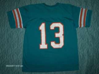 MIAMI DOLPHINS #13 vintage JERSEY shirt NFL Rawlings US  