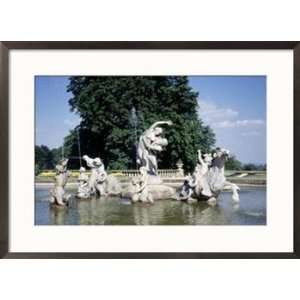  Fountain at Waddesdon Manor, England Scenic Framed Art 