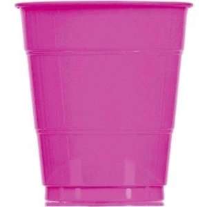  Hot Pink Plastic 12 oz. Cup 20 Count