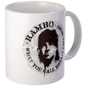  Rambo Call This Hell Guns Mug by  Kitchen 