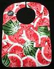 Juicy Watermelons Print Handmade Bib XL