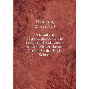   Junior Senior High School Cloyce Nall Thornton  Books
