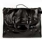   Black Shoulder Leather Handbag & Backpack Handbag in One Large Pockets