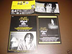 LAST DAYS Nirvana KURT COBAIN Japan flyer x3 Nevermind  