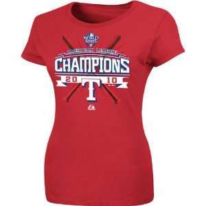  Texas Rangers Womens 2010 American League Champions We 