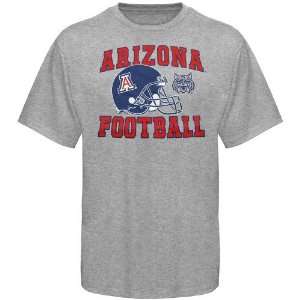  Arizona Wildcats Youth Ash Football Booster T shirt 