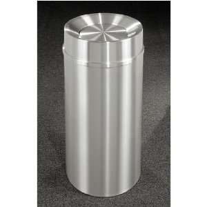 Glaro New Yorker Tip Action Top Waste Receptacle, 16 Gal, 15 inch Dia 