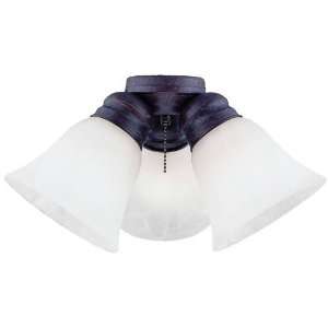 Ellington 3 Light Universal Ceiling Fan Light Kit with Alabaster Glass 