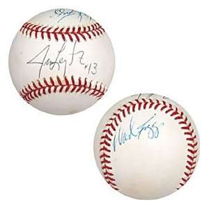 Wade Boggs & Jim Leyritz Autographed / Signed Baseball 