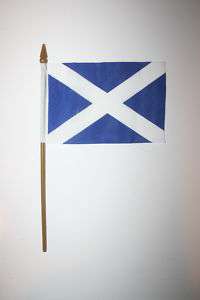 SCOTLAND ST ANDREWS COUNTRY 4 X 6 SMALL STICK FLAG  
