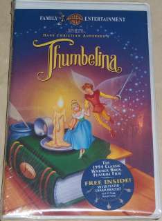 Thumbelina New & Sealed 1994 Warner Bros. w/Charm Bracelet VHS 