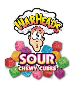 LB WARHEAD Chewy SOUR CUBES candy bulk food vending  