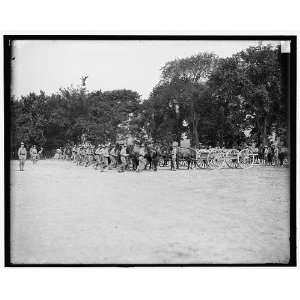 Light artillery drill,horse battery,taking positions,West Point,N.Y.