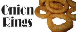 HOT ONION RINGS Banner Sign Food Concession Advertise  
