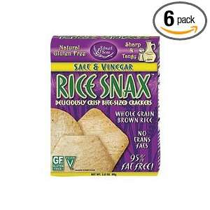   Sons Trading Co Cracker, Rice Snax, Slt&Vng, 2.80 Ounce (Pack of 6