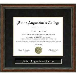  Saint Augustines College Diploma Frame