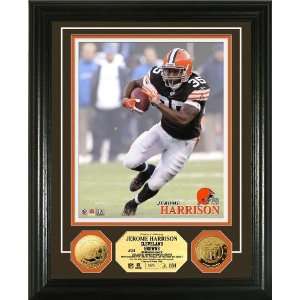 Jerome Harrison 24KT Gold Coin Photo Mint   NFL Photomints and Coins