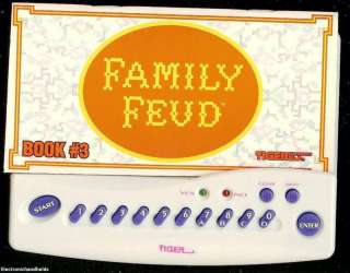 TIGER FAMILY FEUD ELECTRONIC HANDHELD W/ BOOK GAME  