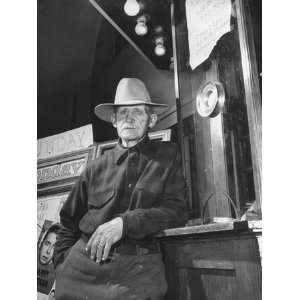  Theater Owner and Rancher George Walker Standing Outside 