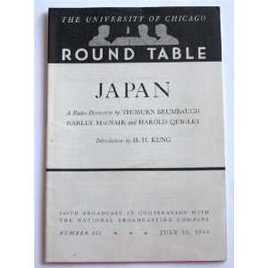  Japan A Radio Discussion By The University of Chicago 