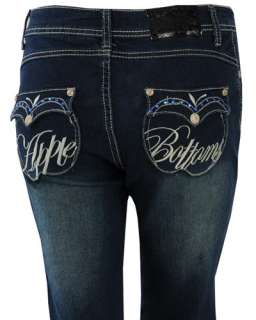 Apple Bottoms Womens Jeans AFJ 1139R Boot Cut LEILA/ Blue Wash  