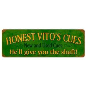 Honest Vitos Vintage Metal Sign