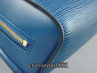 Authentic Louis Vuitton Blue Epi Mabillon Backpack Great  