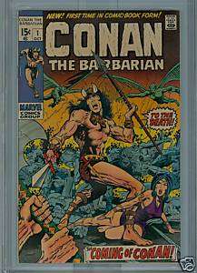 CONAN #1 (10/70) CGC NM  9.2 1ST APP CONAN BWS  