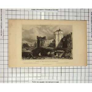  Ruins Castle Andernach Shepherd Shury Engraving