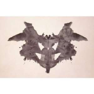  The Rorschach Test Ink Blots Plate 1 Bat, Moth Card 