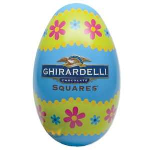 Ghirardelli Chocolate Easter Egg Gift Tin with SQUARES Chocolates, 4 