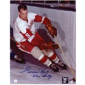  Frozen Pond Detroit Red Wings Gordie Howe Autographed 