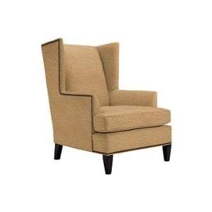 Williams Sonoma Home Anderson Wing Chair, Faux Ostrich, Tan, Antique 