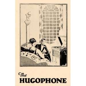  1927 Hugophone Phonograph Booklet Cover Design Print 