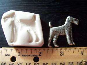 Airedale Dog Polymer Clay Push Mold Pet Puppy Handmade  