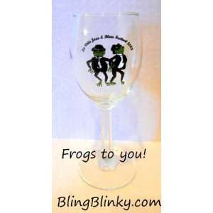  La Vina Jazz & Blues Festival Wine Glass Frog Brothers Men 
