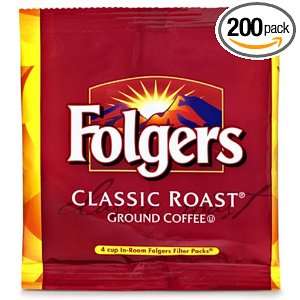 FOLGERS Coffee Regular In Room, .6 Ounce Boxes (Pack of 200)  