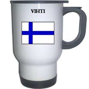 Finland   VIHTI White Stainless Steel Mug